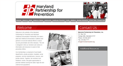Desktop Screenshot of immunizemaryland.org